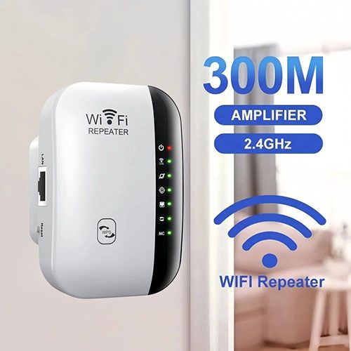 2024 New Arrivals 300Mbps Wireless WIFI Repeater 2.4G Booster Router Wifi Range Extender With network cable Wi-Fi Signal Amplifier 802.11N Network Card Adapter For PC 7 Status Light Wireless Repeater