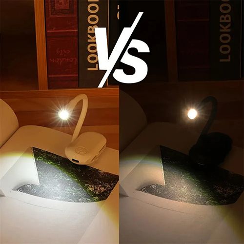New Rechargeable Book Light Reading Lights for Books in Bed Led Book Night Lamp 3 Color Stepless Brightness Clip on Reading Lamp