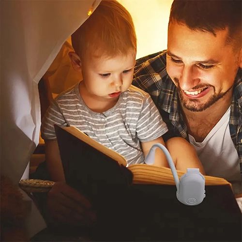 New Rechargeable Book Light Reading Lights for Books in Bed Led Book Night Lamp 3 Color Stepless Brightness Clip on Reading Lamp