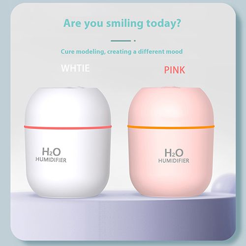 2024 New Arrivals Air Humidifier Cute Aroma Diffuser With LED Night Light Cool Mist For Bedroom Home Car Plants Purifier Humificador Home Appliances