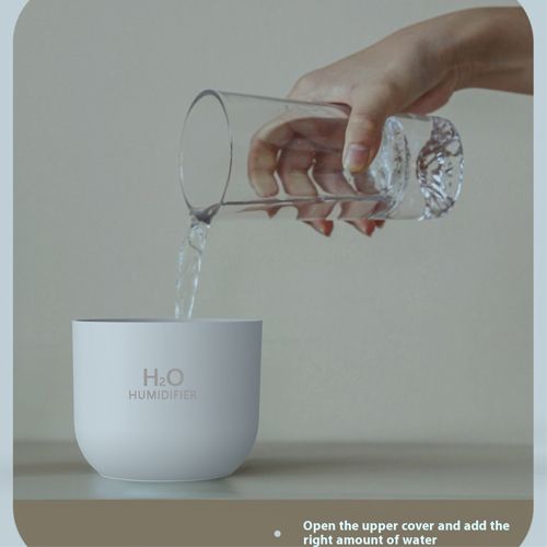 2024 New Arrivals Air Humidifier Cute Aroma Diffuser With LED Night Light Cool Mist For Bedroom Home Car Plants Purifier Humificador Home Appliances