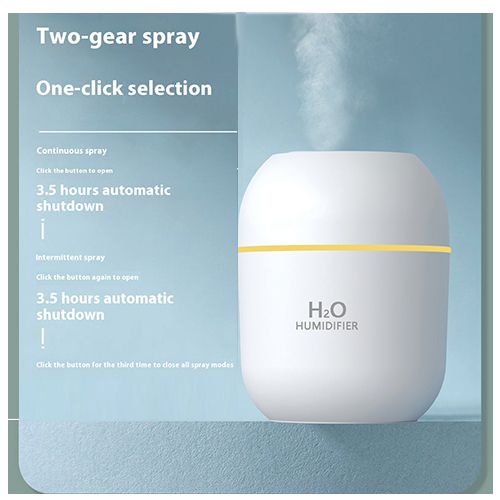 2024 New Arrivals Air Humidifier Cute Aroma Diffuser With LED Night Light Cool Mist For Bedroom Home Car Plants Purifier Humificador Home Appliances
