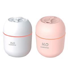 Air Humidifier Cute Aroma Diffuser With LED Night Light Cool Mist Humidifiers For Bedroom Home Car Plants Purifier Humificador Home Appliances