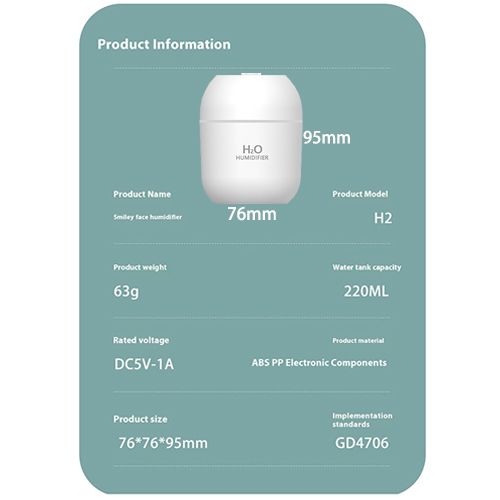 2024 New Arrivals Air Humidifier Cute Aroma Diffuser With LED Night Light Cool Mist For Bedroom Home Car Plants Purifier Humificador Home Appliances