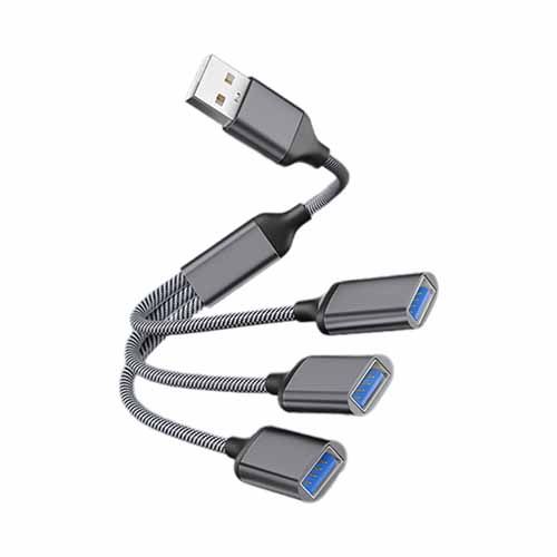 28/30cm USB Splitter Cable USB Male to 3/2 USB 2.0 Female Extension Cord ,USB Port Hub Data Power Split Adapter