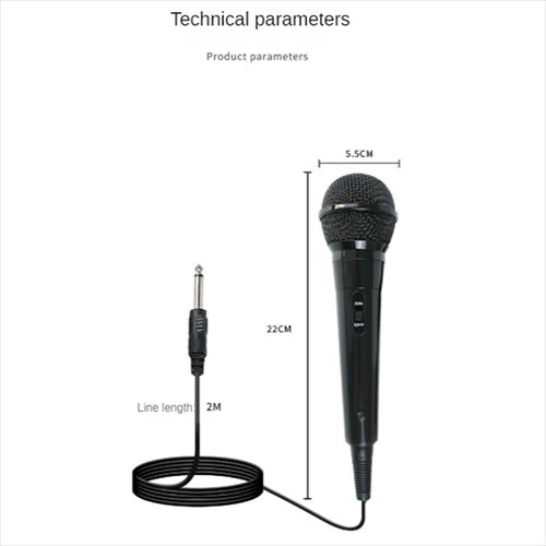 Handheld Microphone Suited for Speakers, Karaoke Singing Machines Cardioid Mic Dynamic Vocal Mic for Outdoor Activity
