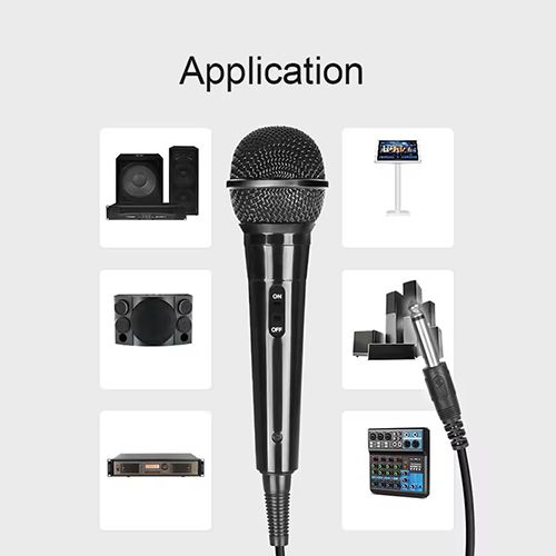 Handheld Microphone Suited for Speakers, Karaoke Singing Machines Cardioid Mic Dynamic Vocal Mic for Outdoor Activity