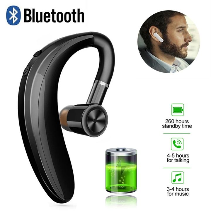 Wireless Earphones With Microphone For All Smartphones, Hands-Free Sports Headphones With Bluetooth Connection And Microphone 5.0 Stereo Intelligent Noise Reduction