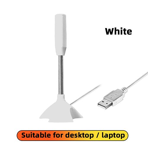 USB Laptop Microphone Voice Mic High Sensitivity Mini Studio Speech Mic Stand With Holder Gaming Conference for Desktop PC