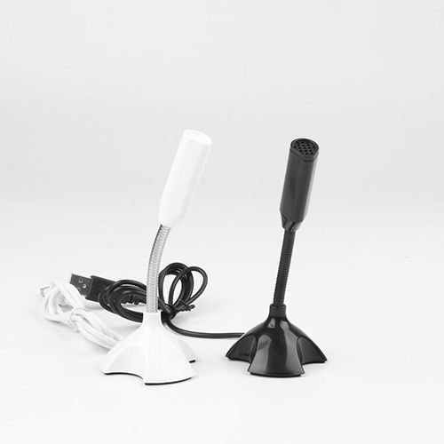 USB Laptop Microphone Voice Mic High Sensitivity Mini Studio Speech Mic Stand With Holder Gaming Conference for Desktop PC
