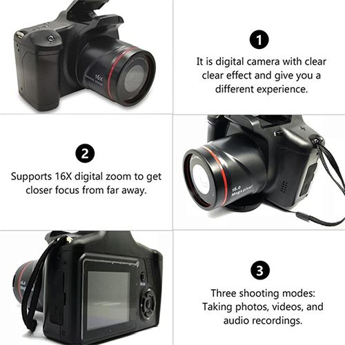Digital Video Camera Full HD 1080P Camera Digital Point Shoot Camera With 16X Zoom Anti Shake Professional Camera