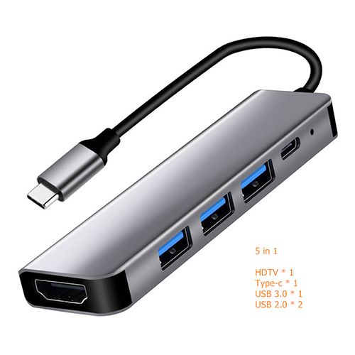 USB C Hub to 4K HDMI-Compatible SD TF USB 3.0 2.0 Type C Charging Dock for MacBook iPad Pro Samsung S21 Dex TV Projector Mouse