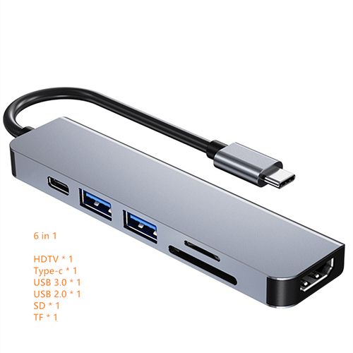 USB C Hub to 4K HDMI-Compatible SD TF USB 3.0 2.0 Type C Charging Dock for MacBook iPad Pro Samsung S21 Dex TV Projector Mouse