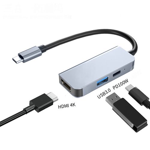 USB C Hub to 4K HDMI-Compatible SD TF USB 3.0 2.0 Type C Charging Dock for MacBook iPad Pro Samsung S21 Dex TV Projector Mouse