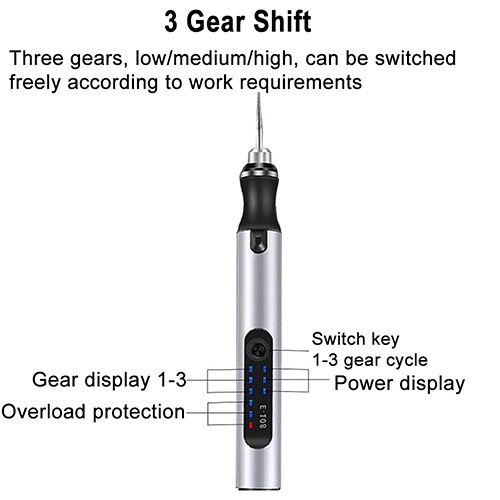 Electric Mini Grinder Engraving Pen Wireless Grinder Cordless Micro Rotary Tools Drill for Jewelry Metal