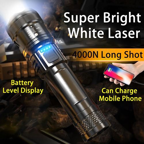 High Strong Power Led Flashlights Rechargeable Outdoor Flashlight Portable Built-in Battery Power Torch lamp Camping Lantern