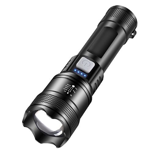 High Strong Power Led Flashlights Rechargeable Outdoor Flashlight Portable Built-in Battery Power Torch lamp Camping Lantern