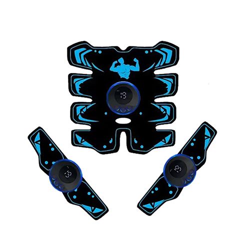 USB Rechargeable EMS Muscle Stimulator Abs Arms 3 in 1 Training Pad Wireless Smart Fitness Abdominal Trainer Body Slimming