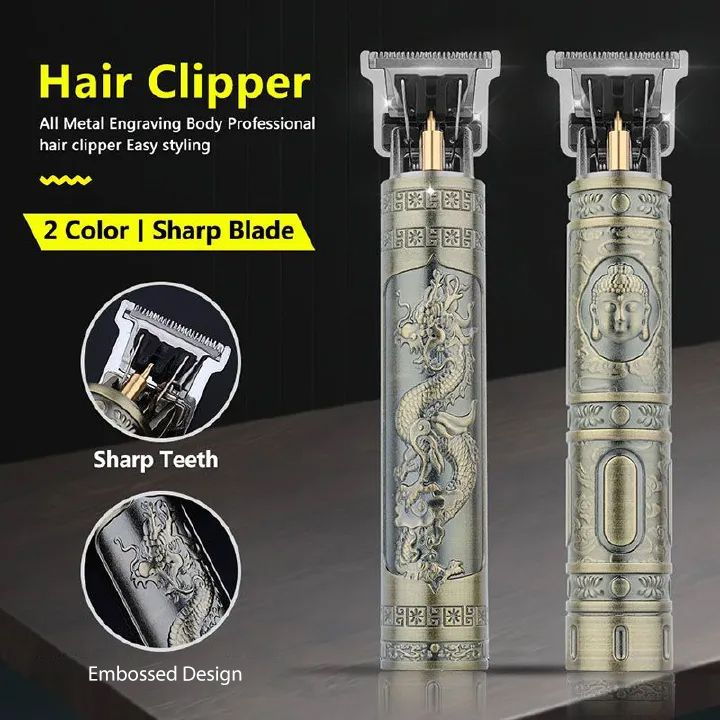 Professional Hair Trimmer Wireless USB Electric Hair Clipper Beard Shaver New Arrival Rechargeable Hair Cutting Machine Barber For Men Haircut Electric Shaver Hair Cutting Tools