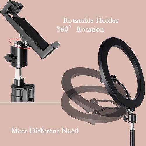 10inch 26cm Selfie Ring Light Photography Fill Lighting Led Ring Lamp for Video Recording Live Broadcast Selfie Led Lamp for Tiktok Youtube Makeup Video Live Studio Ring Lamp