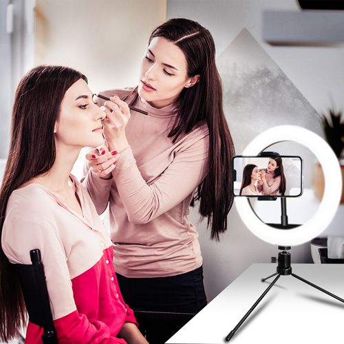 10inch 26cm Selfie Ring Light Photography Fill Lighting Led Ring Lamp for Video Recording Live Broadcast Selfie Led Lamp for Tiktok Youtube Makeup Video Live Studio Ring Lamp