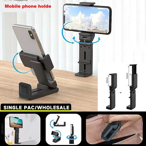 Airplane Phone Holder Portable Travel Stand Desk Flight Foldable Adjustable Rotatable Selfie Holding Train Seat Stand Support