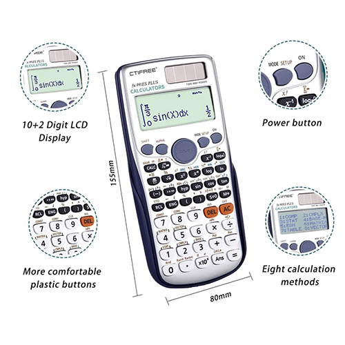 24 Bit Scientific Calculators Standard Function Calculadora Student Exam Calculadora Cientifica Portable Scientific Calculator School Office Stationeries Multifunction Stationery Scientific Tool