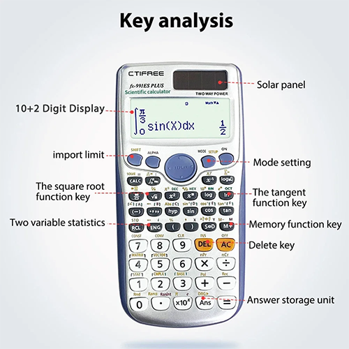 24 Bit Scientific Calculators Standard Function Calculadora Student Exam Calculadora Cientifica Portable Scientific Calculator School Office Stationeries Multifunction Stationery Scientific Tool