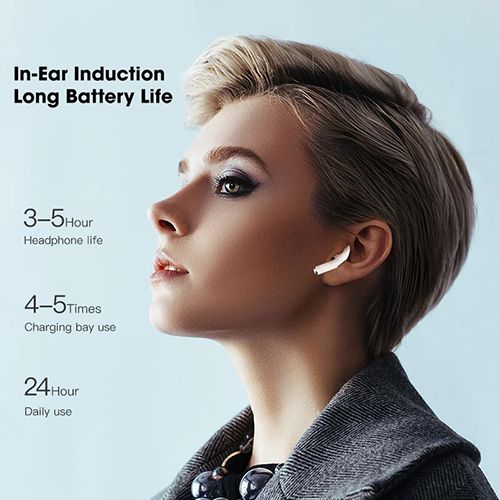 Pro4 TWS Bluetooth Headphones 9D Stereo Wireless Earphones InEar HiFi Earbuds HandsFree Headset With Microphone For Xiaomi