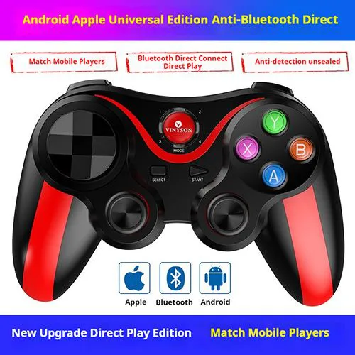 New Wireless Direct Connection Bluetooth Gamepad Six-Axis Gyroscope Vibration-Free Mobile Phone Game Accessories