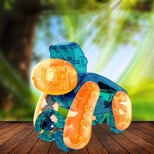 Solar Powered Electric Machine Dog Toy Children's Assembled Toy Boys' Puzzle And Creative Robot Cultivating Hands-on Ability New