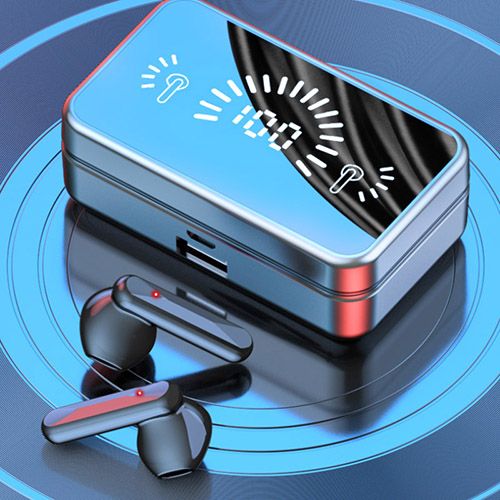 Mirror Digital Display Wireless Bluetooth Headset 5.1 Touch Tws Business Sports Headset