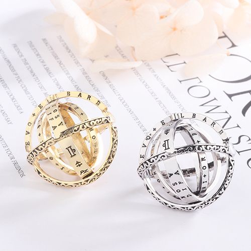 Astronomical B All Rings For Women Men Creative Complex Rotating Cosmic Finger Ring Jewelry 2024 Fashion Male Female Rings
