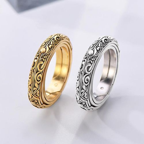 Astronomical B All Rings For Women Men Creative Complex Rotating Cosmic Finger Ring Jewelry 2024 Fashion Male Female Rings