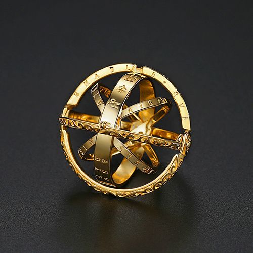 Astronomical B All Rings For Women Men Creative Complex Rotating Cosmic Finger Ring Jewelry 2024 Fashion Male Female Rings