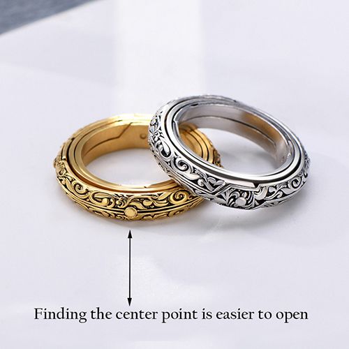 Astronomical B All Rings For Women Men Creative Complex Rotating Cosmic Finger Ring Jewelry 2024 Fashion Male Female Rings