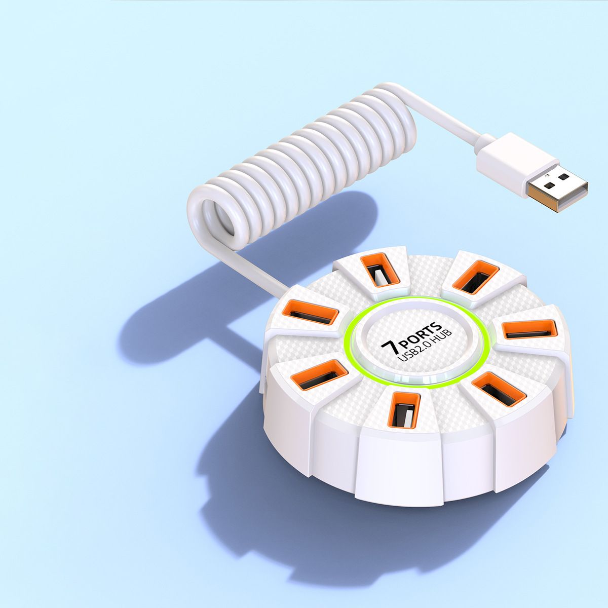 High-speed Data Transmission Hub Laptop Docking Station High-speed 7-port Usb Hub Docking Station with for Data for Home