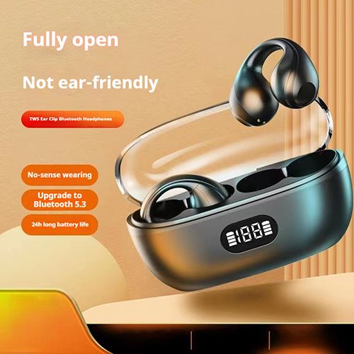 Description New Bluetooth headset, high power, ear clip style, wireless sports headset, bone conduction headset, universal for mobile phones