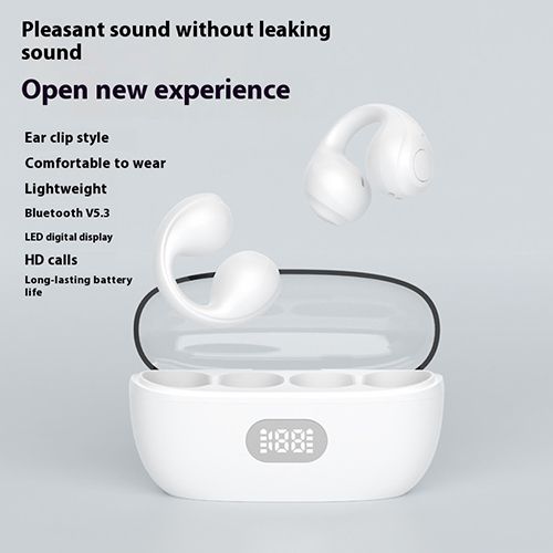 Description New Bluetooth headset, high power, ear clip style, wireless sports headset, bone conduction headset, universal for mobile phones