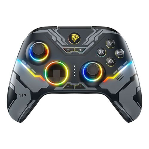 EasySMX X15 Wireless PC Gamepad, Bluetooth Joystick Controller for PC Windows, Nintendo Switch, Android/iOS, RGB, Hall Effect