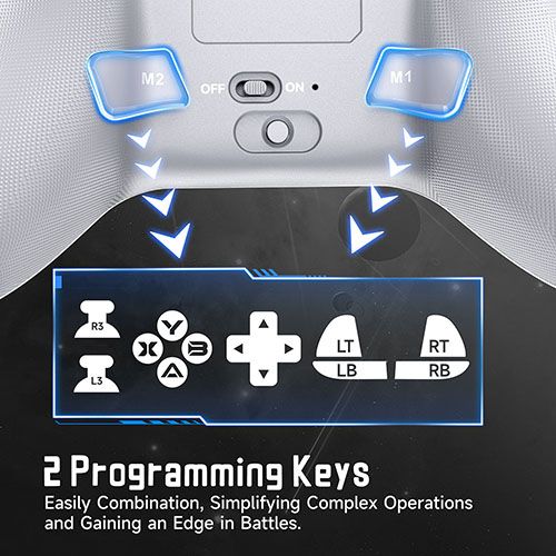 Bluetooth Game Controller X15 Wireless Joysticks With Hall Effect 3D Analog Stick Trigger Gamepad Compatible With Switch Phone