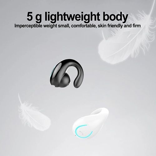 Bone Conduction Ear Clip Earbuds Wireless Bluetooth Earphone TWS Waterproof Earring Game Sports Headphone With Mic