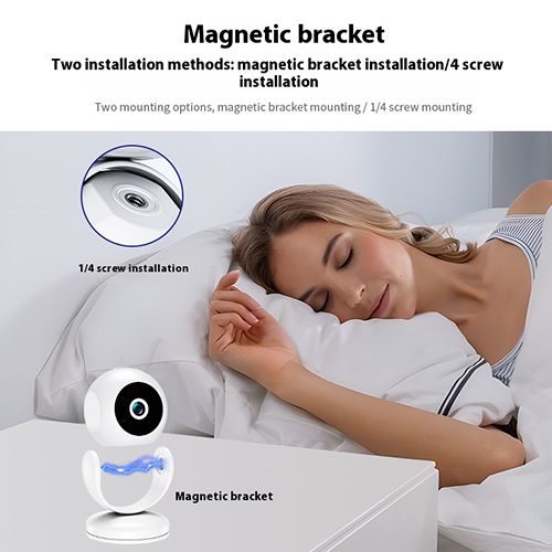HD night vision camera, ultra-wide angle 1080P, new home magnetic small camera