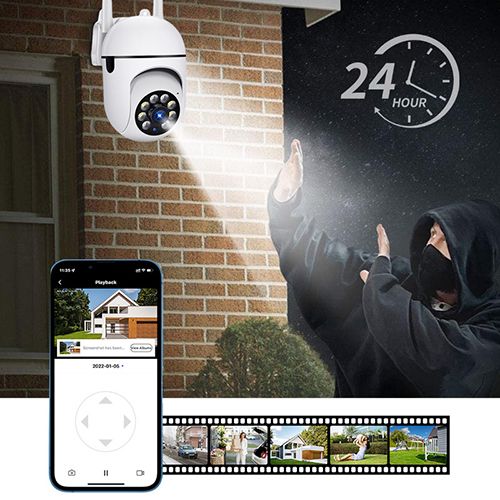 A7 wireless wifi security surveillance camera 360 degree night vision remote HD indoor and outdoor wall mounted camera