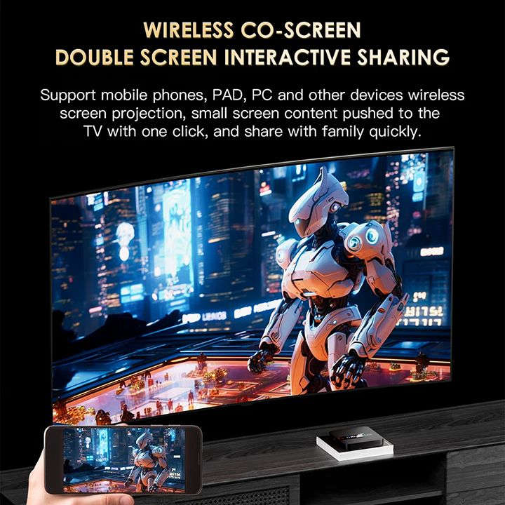 H20PRO Smart TV Box Android 10.0 TV BOX Allwinner H618 Dual Wifi Quad Core 1080P Video TV BOX 2GB 16GB 2.4&5G 4K HD Voice Assistant Media player Android Play Store Very Fast 1080P Set top box