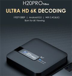 H20PRO Smart TV Box Android 10.0 TV BOX Allwinner H618 Dual Wifi Quad Core 1080P Video TV BOX 2GB 16GB 2.4&5G 4K HD Voice Assistant Media player Android Play Store Very Fast 1080P Set top box