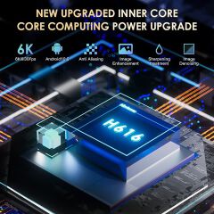 H20PRO Smart TV Box Android 10.0 TV BOX Allwinner H618 Dual Wifi Quad Core 1080P Video TV BOX 2GB 16GB 2.4&5G 4K HD Voice Assistant Media player Android Play Store Very Fast 1080P Set top box