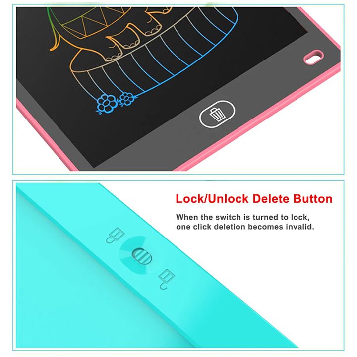Smart LCD Writing Tablet, 8.5 Inch Graphics Tablet Electronic Writing Drawing Colorful Screen Doodle Board For kids