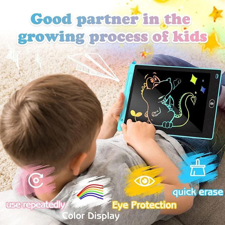 Smart LCD Writing Tablet, 8.5 Inch Graphics Tablet Electronic Writing Drawing Colorful Screen Doodle Board For kids