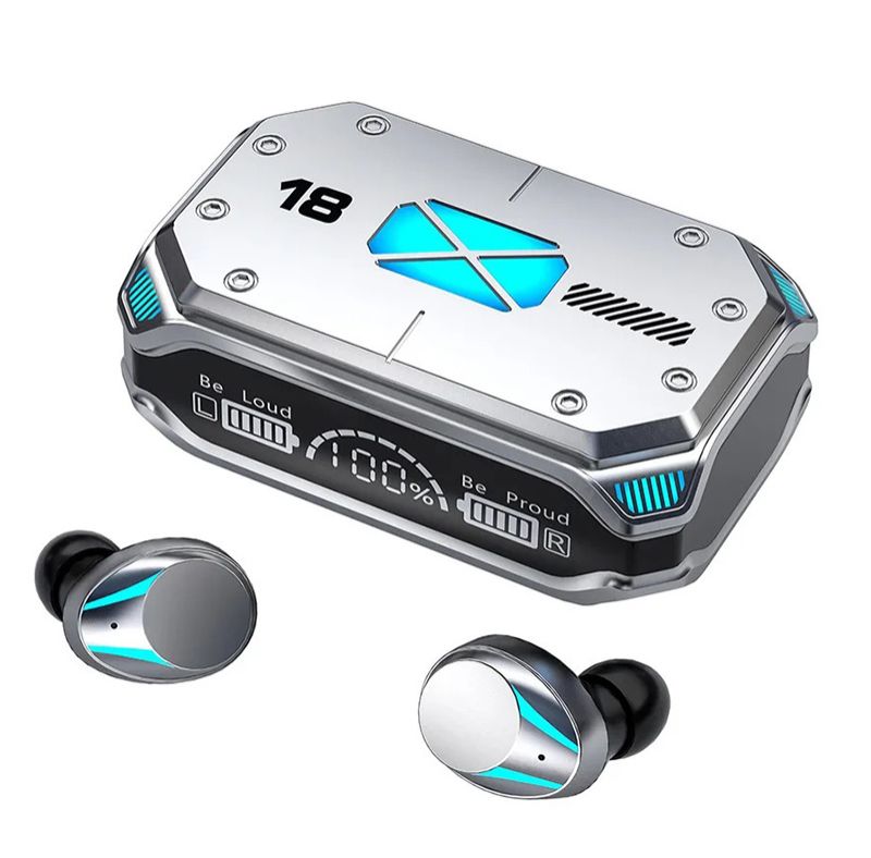 M41 Bluetooth Earphone Wireless Headphone Smart Touch Digital Display Stereo Earbuds With Colour Light Magnetic Suction Headset